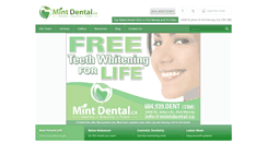 Desktop Screenshot of mintdental.ca